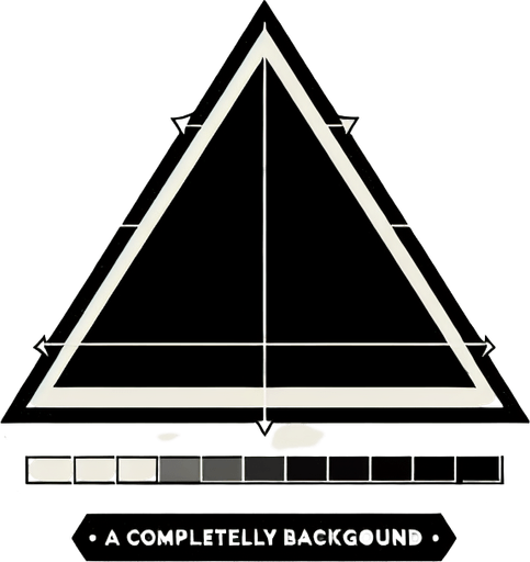 A simple Triangle with three equal sides..
Single Game Texture. In-Game asset. 2d. Blank background. High contrast. No shadows.