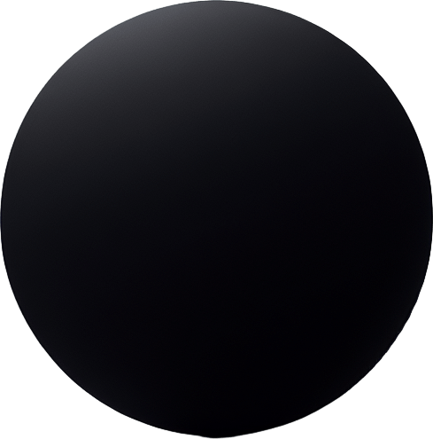 Black circle with a bit of transparency.