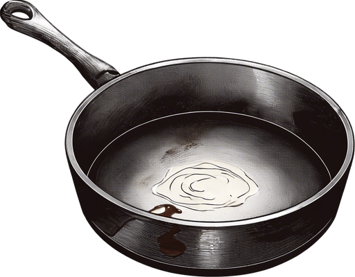 add melted choclate in the frying pan