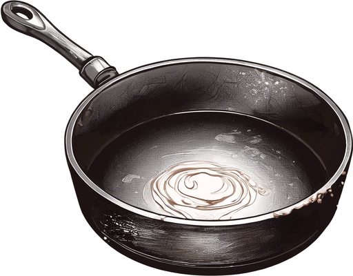 add Melted chocolate in the frying pan