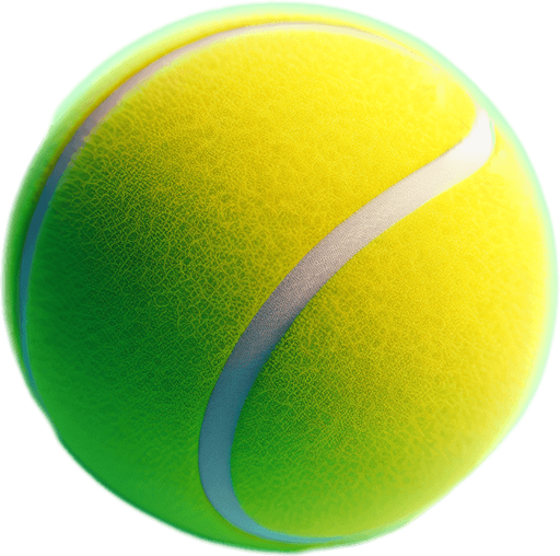 Tennis Ball.
Single Game Texture. In-Game asset. 2d. Blank background. High contrast. No shadows.