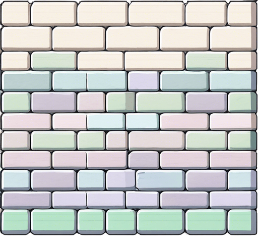 make it more colorful in the top portion of the bricks