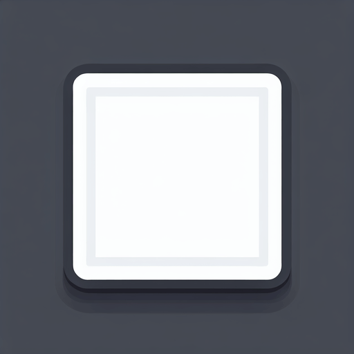 White square. Narrow round corners. Background element. Flat. Vector.
Single Game Texture. In-Game asset. 2d. Blank background. High contrast. No shadows.