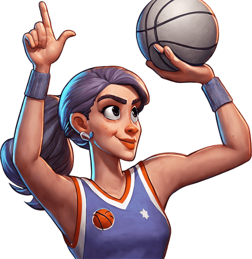 keep the character as is, remove the basketball