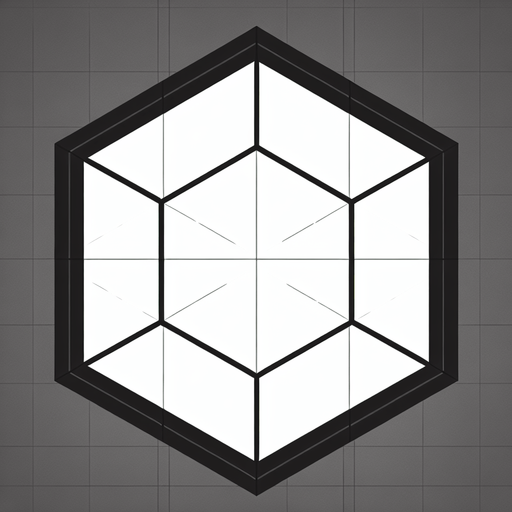 A simple, regular octagon shape with eight equal sides and angles..
Single Game Texture. In-Game asset. 2d. Blank background. High contrast. No shadows.