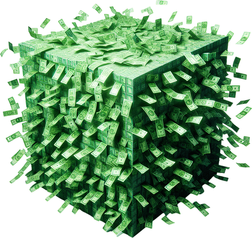 green banknotes in movement.
Single Game Texture. In-Game asset. 2d. Blank background. High contrast. No shadows.