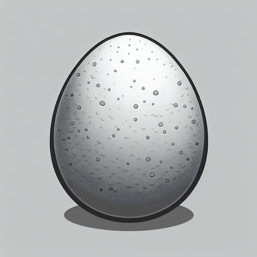 Ostrich egg.
Single Game Texture. In-Game asset. 2d. Blank background. High contrast. No shadows.