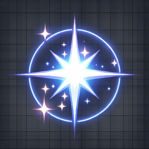 Glow glare star.
Single Game Texture. In-Game asset. 2d. Blank background. High contrast. No shadows.