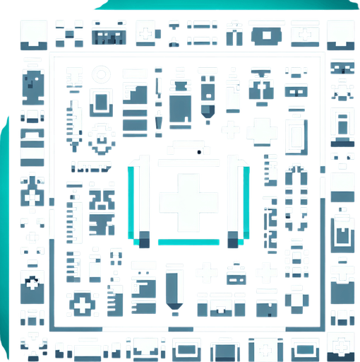 Medkit.
Single Game Texture. In-Game asset. 2d. Blank background. High contrast. No shadows.