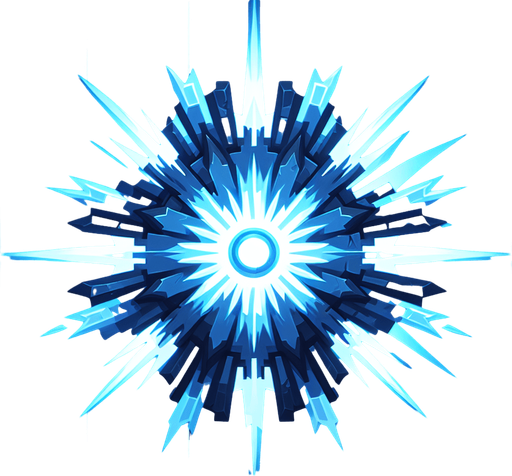 Blue,laser like.
Single Game Texture. In-Game asset. 2d. Blank background. High contrast. No shadows.