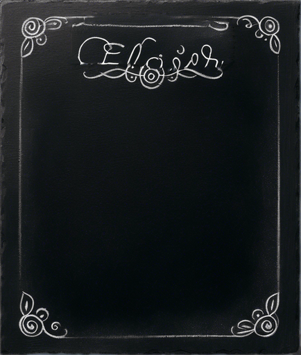 small text "ELIXIR" written in chalk