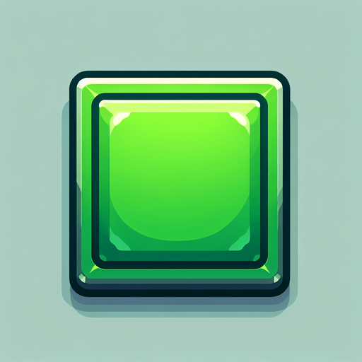 create a flat green square with sharp corners and a very thin darker outline
Single Game Texture. In-Game asset. 2d. Blank background. High contrast. No shadows.