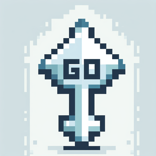 An arrow pointing up with Text that says Go, I want the art style to reflect a classic 16-bit retro pixel art aesthetic, reminiscent of early 1990s RPGs..
Single Game Texture. In-Game asset. 2d. Blank background. High contrast. No shadows.