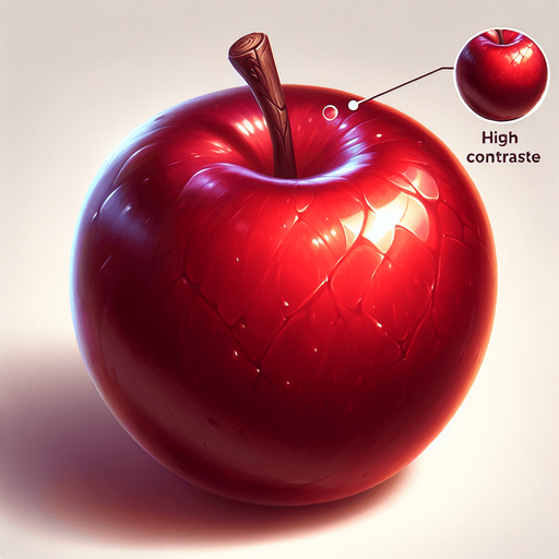 apple.
Single Game Texture. In-Game asset. 2d. Blank background. High contrast. No shadows.