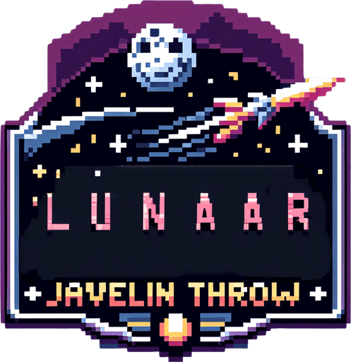 pixelart lettering of the word 'LUNAR' with some blank space around it.