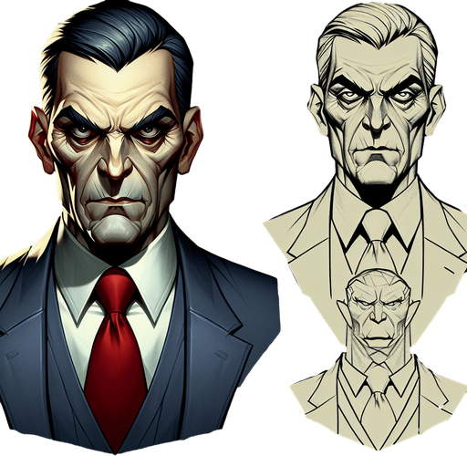 Evil Teacher.
Single Game Texture. In-Game asset. 2d. Blank background. High contrast. No shadows.