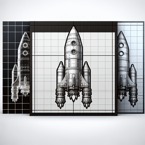 Looks exactly like a realistic rocket.
Single Game Texture. In-Game asset. 2d. Blank background. High contrast. No shadows.