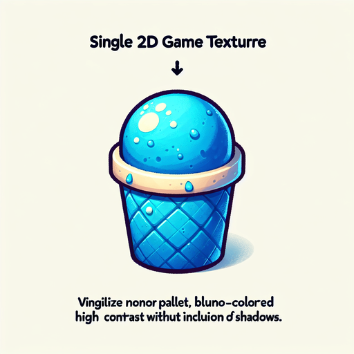 Mango sorbet blue Single Game Texture. In-Game asset. 2d. Blank background. High contrast. No shadows. Single Game Texture. In-Game asset. 2d. Blank background. High contrast. No shadows.