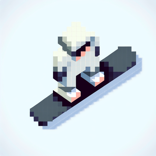 snowboarder. top-view. gta 2. seen from above. Single Game Texture. In-Game asset. 2d. Blank background. High contrast. No shadows. pixelated. 8 bit