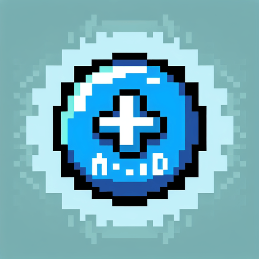 blue upgrade button with a "+" sign on it. pixelated. 8 bit.
Single Game Texture. In-Game asset. 2d. Blank background. High contrast. No shadows.