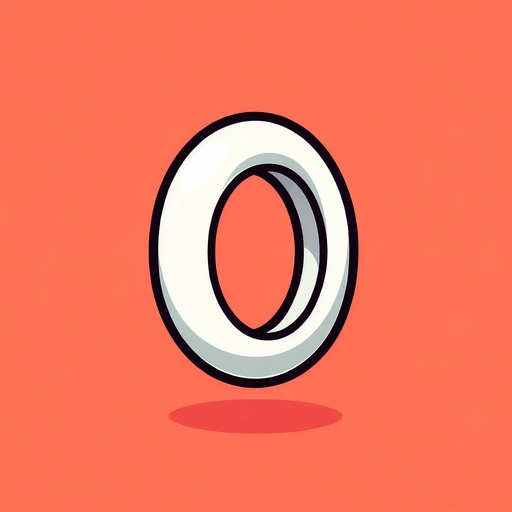 cartoon white ring. simple..
Single Game Texture. In-Game asset. 2d. Blank background. High contrast. No shadows.