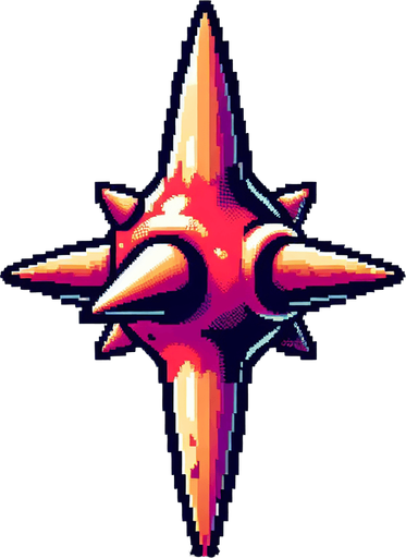 bone spike, I want the art style to reflect a classic 16-bit retro pixel art aesthetic, reminiscent of early 1990s RPGs with vibrant colors...
Single Game Texture. In-Game asset. 2d. Blank background. High contrast. No shadows.