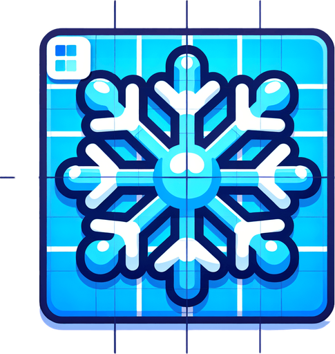 Cartoon Christmas snow flake. Blue
Single Game Texture. In-Game asset. 2d. Blank background. High contrast. No shadows.