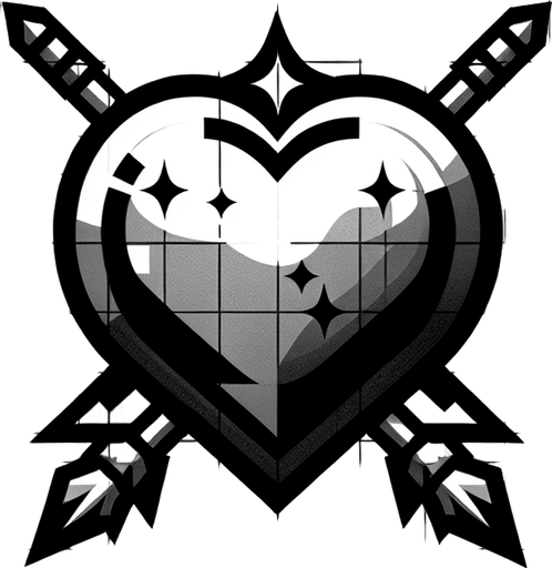 Game Heart Lifes.
Single Game Texture. In-Game asset. 2d. Blank background. High contrast. No shadows.