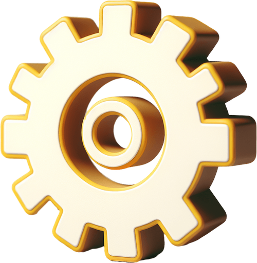 cogwheel. settings icon. app icon. Single Game Texture. In-Game asset. 2d. Blank background. High contrast. No shadows.