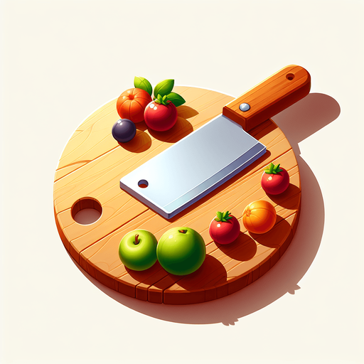 Give me  a image having wooden background for fruit chopping game..
Single Game Texture. In-Game asset. 2d. Blank background. High contrast. No shadows.