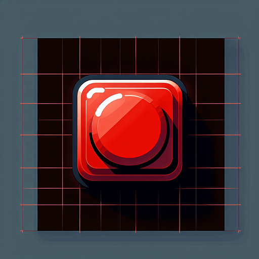 Red Ractangle Button with Round corners.
Single Game Texture. In-Game asset. 2d. Blank background. High contrast. No shadows.