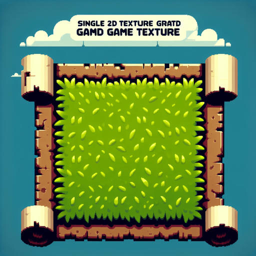 ground grass.
Single Game Texture. In-Game asset. 2d. Blank background. High contrast. No shadows.