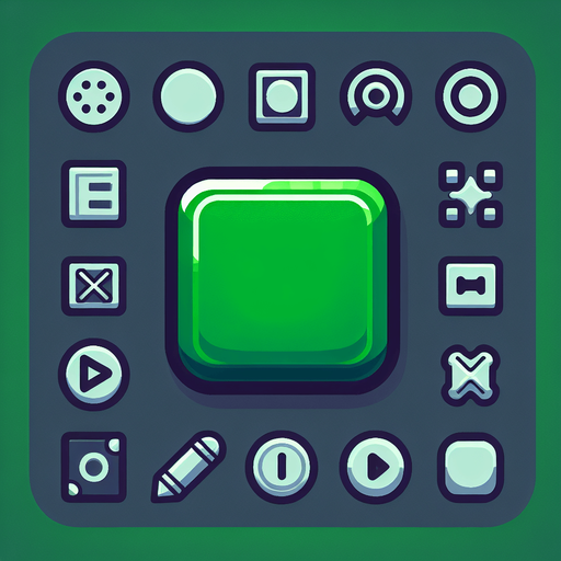 Green Ractangle Button with Round corners.
Single Game Texture. In-Game asset. 2d. Blank background. High contrast. No shadows.