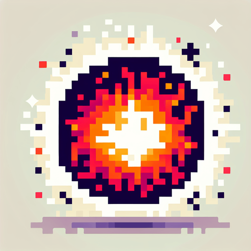 fireball icon, front view, I want the art style to reflect a classic 16-bit retro pixel art aesthetic, reminiscent of early 1990s RPGs with vibrant colors..
Single Game Texture. In-Game asset. 2d. Blank background. High contrast. No shadows.