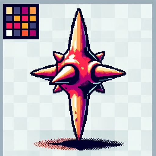 bone spike, I want the art style to reflect a classic 16-bit retro pixel art aesthetic, reminiscent of early 1990s RPGs with vibrant colors...
Single Game Texture. In-Game asset. 2d. Blank background. High contrast. No shadows.