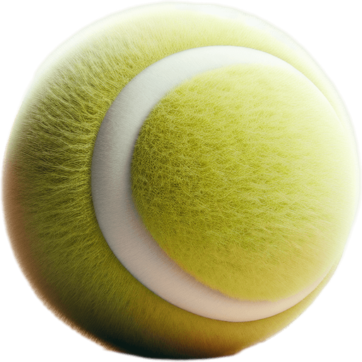 Tennis Ball.
Single Game Texture. In-Game asset. 2d. Blank background. High contrast. No shadows.