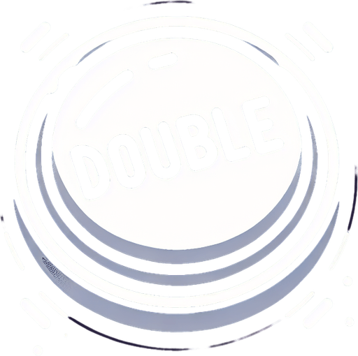 a button that says "double".
Single Game Texture. In-Game asset. 2d. Blank background. High contrast. No shadows.