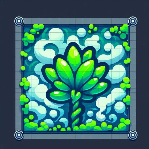 Water plant like smoke monster green Single Game Texture. In-Game asset. 2d. Blank background. High contrast. No shadows. Single Game Texture. In-Game asset. 2d. Blank background. High contrast. No shadows Single Game Texture. In-Game asset. 2d. Blank background. High contrast. No shadows.