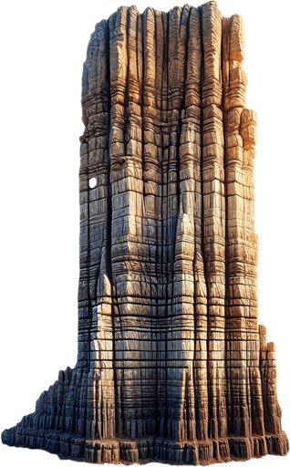 a rock column.