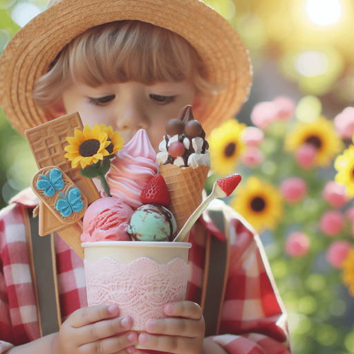 Glace pour enfant.
Photo