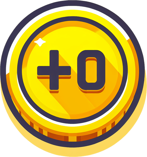 A yellow coin wher we can see '+10' written on it..
Single Game Texture. In-Game asset. 2d. Blank background. High contrast. No shadows.