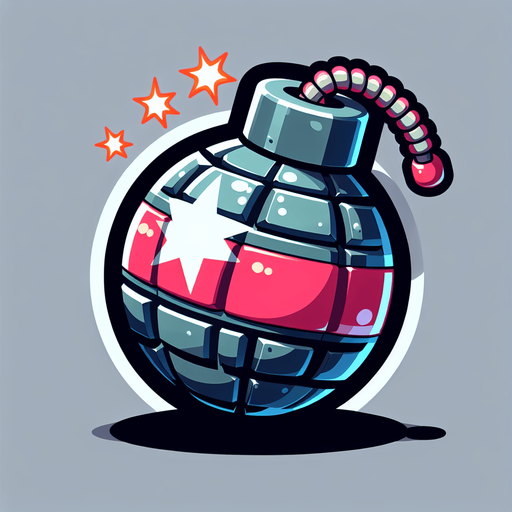 cartoon bomb, no shadow, no background.
Single Game Texture. In-Game asset. 2d. Blank background. High contrast. No shadows.