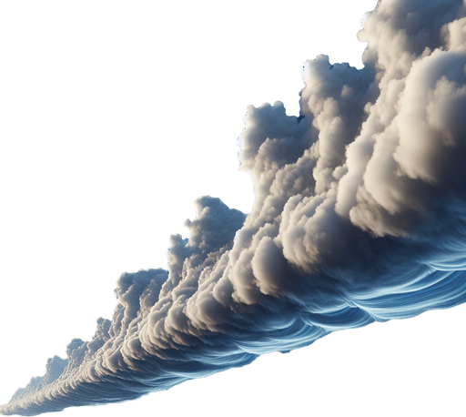 an horizontal cloud.
photorealistic