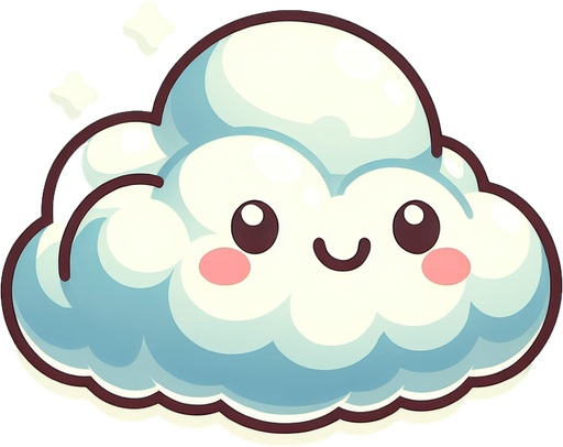 cartoon white cloud..
Single Game Texture. In-Game asset. 2d. Blank background. High contrast. No shadows.