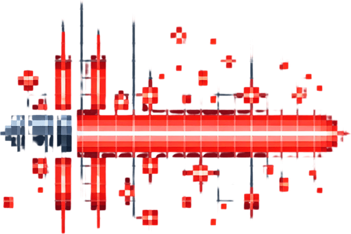 RED LASER.
Single Game Texture. In-Game asset. 2d. Blank background. High contrast. No shadows.