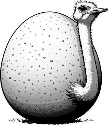 Ostrich egg.
Single Game Texture. In-Game asset. 2d. Blank background. High contrast. No shadows.