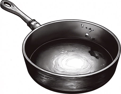 add melted choclate in this frying pan