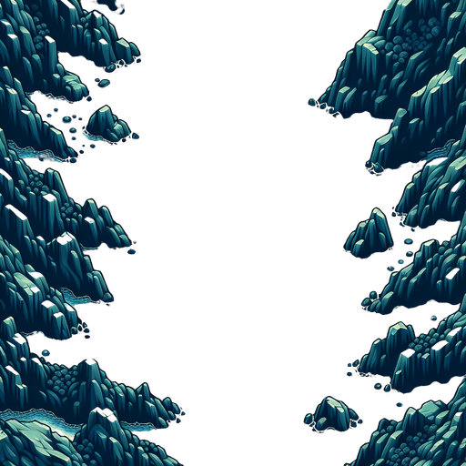 ocean surface overhead view.
Single Game Texture. In-Game asset. 2d. Blank background. High contrast. No shadows.