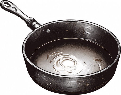 add Melted chocolate in the frying pan