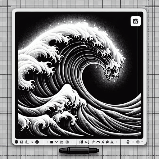 cresting wave.
Single Game Texture. In-Game asset. 2d. Blank background. High contrast. No shadows.